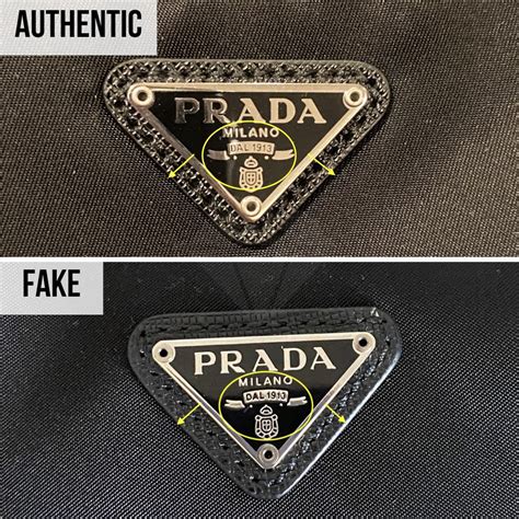 prada fake logo|prada bag logo.